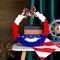 10 Pieces 4th of July Bows for Wreath, Patriotic Wreath Bows Red Blue Natural Burlap Bows American Stars Craft Bows Memorial Day Decorations Tree Bows for Front Door Supplies